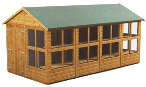 Power 16x8 Apex Potting Shed - Double Door